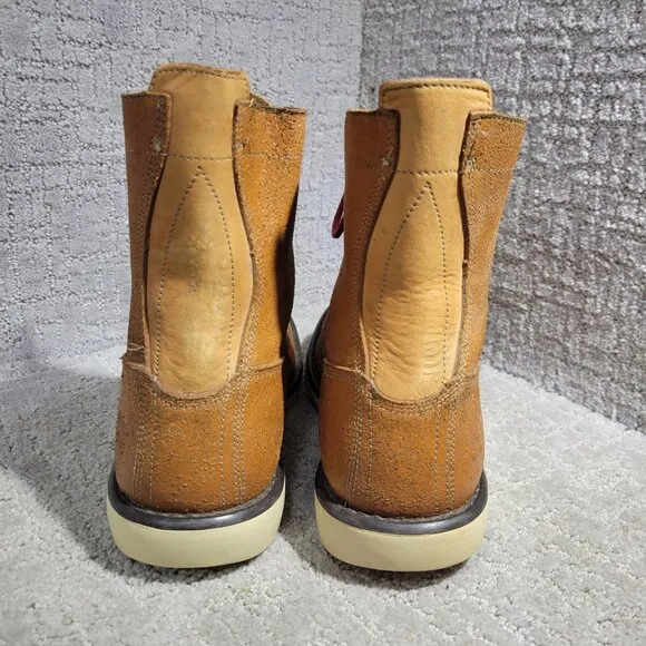 Timberlands 7&quot; Men's Size 11.5M US Brown Leather Lace Up Combat Boots 64569
