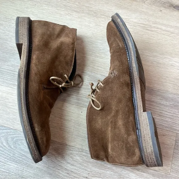 To Boot New York Adam Derrick Clarkston Suede Chukka Boots in Brown size 9.5
