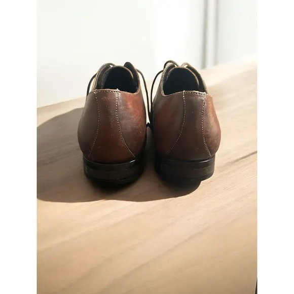 To Boot New York Adam Derrick Men's Brown Leather Dress Shoes 2853 Sz 10 Italy