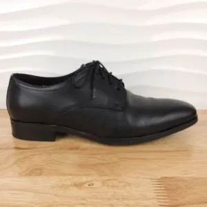 To‎ Boot New York Dress Shoes Mens Size 9 Black Leather Lace Up Almond Toe Derby