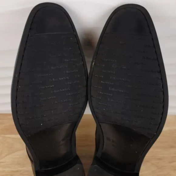 To‎ Boot New York Dress Shoes Mens Size 9 Black Leather Lace Up Almond Toe Derby