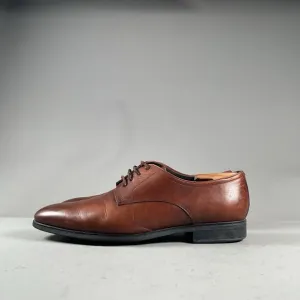 To Boot New York Men’s Size 11.5 Brown Burnished Leather Plain Toe Derby Oxford