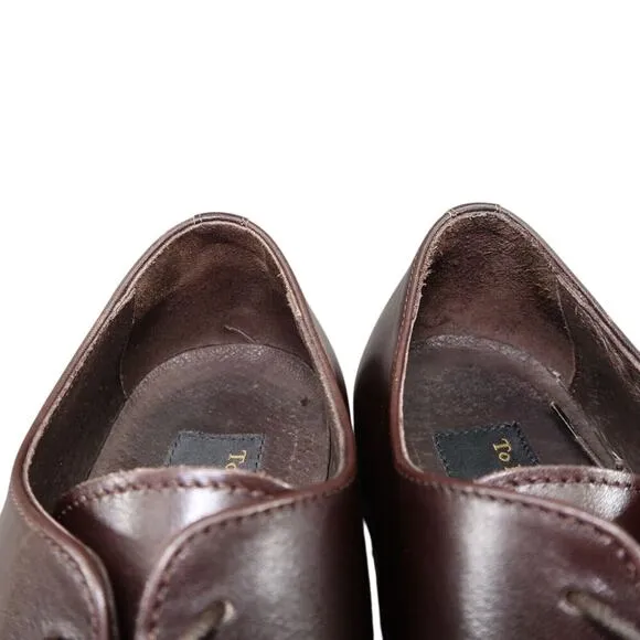 To Boot Shoes Mens 9 Oxford Derby Classic Leather Square Toe Formal Adam Derrick