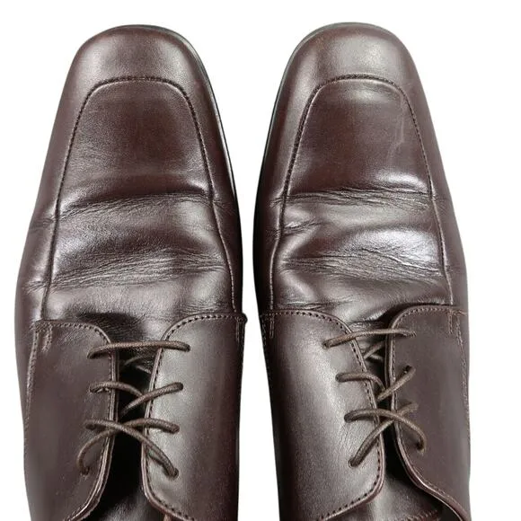 To Boot Shoes Mens 9 Oxford Derby Classic Leather Square Toe Formal Adam Derrick