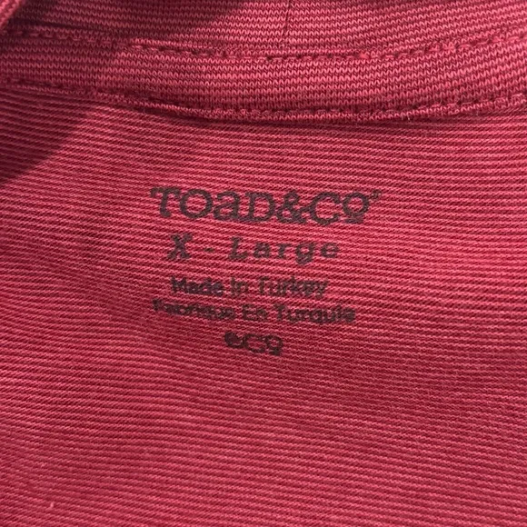 Toad&amp;Co Aurora Long Sleeve Dress House Red Slouch Boat Neck Women’s Size XL