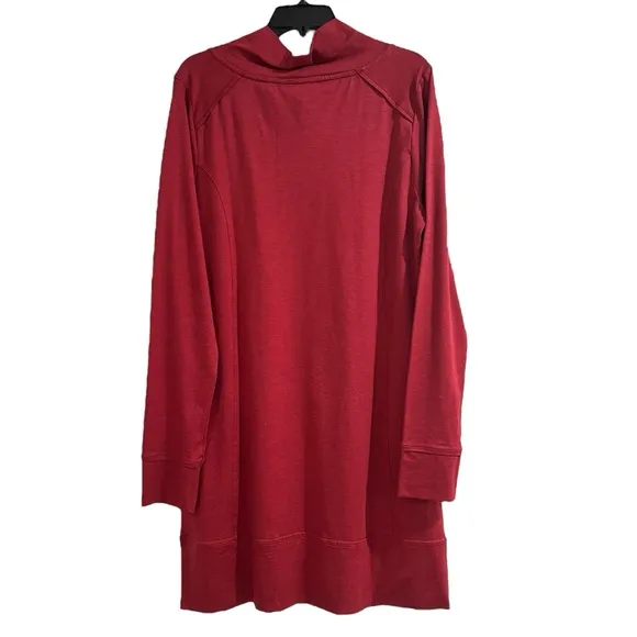 Toad&amp;Co Aurora Long Sleeve Dress House Red Slouch Boat Neck Women’s Size XL