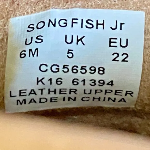Toddler SPERRY TOP-SIDER Size 6 Songfish Boat Shoes Deck Shoes Slip On Pink Tan