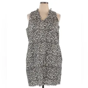 Tommy Bahama Cat's Meow Ruffle Shift Dress Black XL NWT