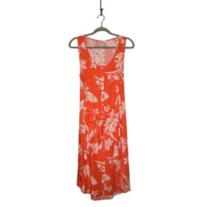 TOMMY BAHAMA NEW $178 Hibiscus Hiatus Front Tie Sundress Orange Small