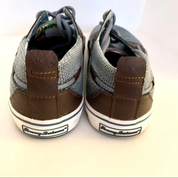 Tommy Bahama Stripe Breaker Boat Shoe Sneaker Navy Dark Blue