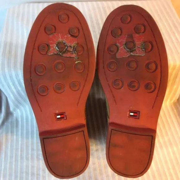Tommy Hilfiger Michael Tan Vegan Suede Leather Lace-up Oxford Shoes Size 2