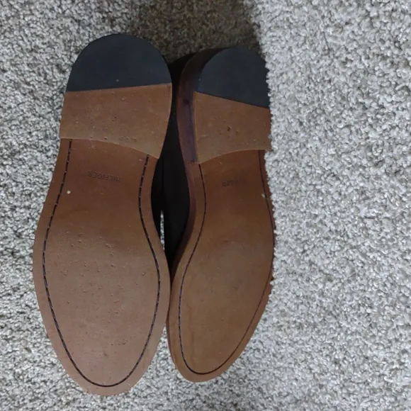 Tommy Hilfiger Polished Suede Leather Brown Pull On Chukka Boots Men's 10 EUC
