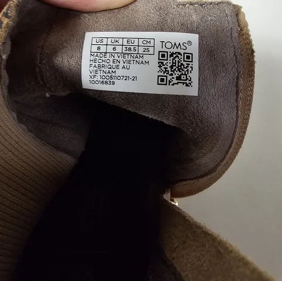 TOMS Sadie Leopard Print Wedge Boots