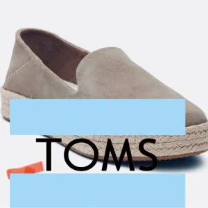 TOMS Tan Espadrille Slip-On Shoes 9W