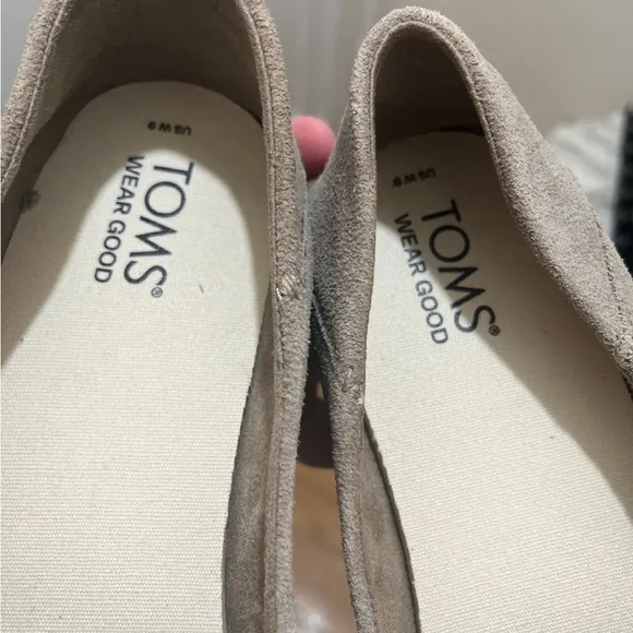TOMS Tan Espadrille Slip-On Shoes 9W