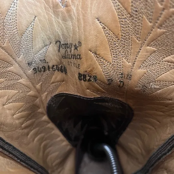 Tony Llama ostrich vintage cowboy western boots men’s size 9