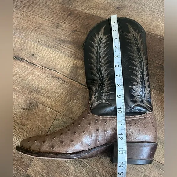 Tony Llama ostrich vintage cowboy western boots men’s size 9