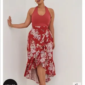 Torrid Floral Print Boho Hi-Lo Ruffle Maxi Skirt Contemporary Festival Feminine