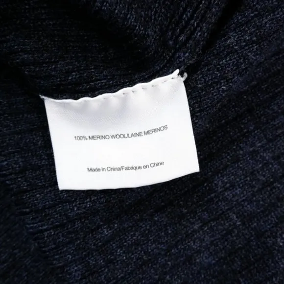 Tory Burch 100% Merino Wool Rib Knit Scoop Boatneck Sweater
