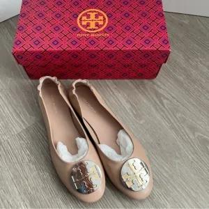 Tory Burch Beige Ballet Flats