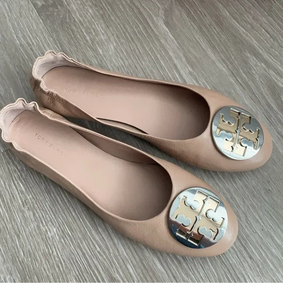 Tory Burch Beige Ballet Flats