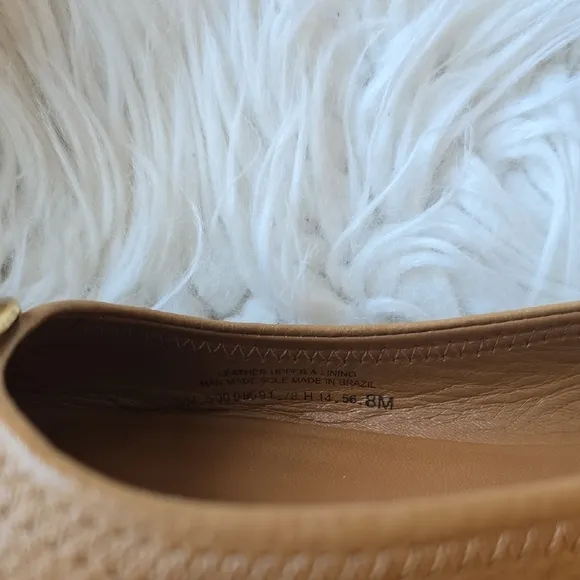 Tory Burch Gold Flats with Signature Medallion