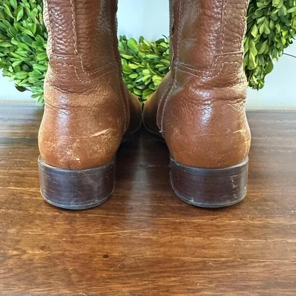 Tory Burch Junction Tall Pebbled Leather Riding‎ Boots 9
