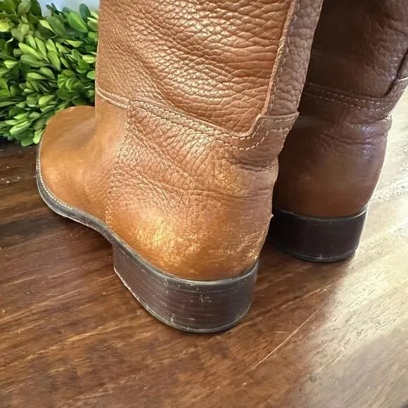 Tory Burch Junction Tall Pebbled Leather Riding‎ Boots 9