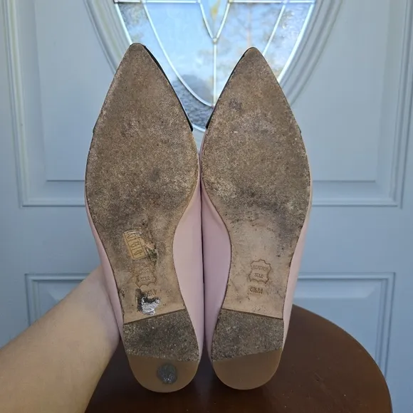 Tory Burch Leather Penelope Pointed Toe Flats