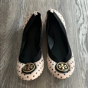 Tory Burch Pink Polka Dot Ballet Flats