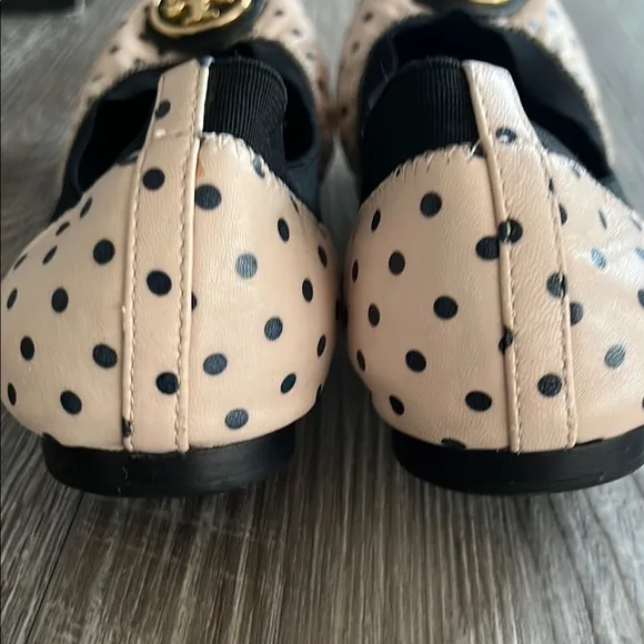 Tory Burch Pink Polka Dot Ballet Flats