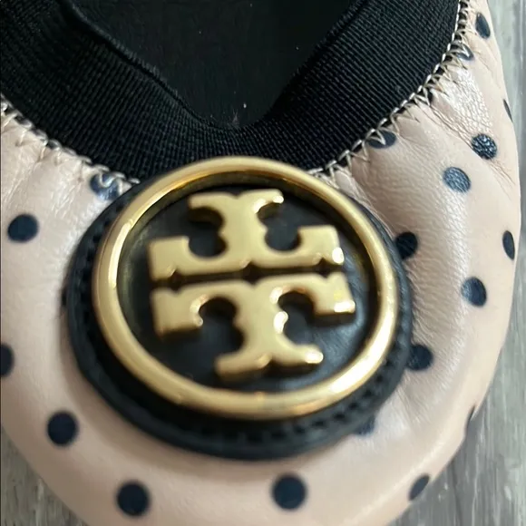 Tory Burch Pink Polka Dot Ballet Flats