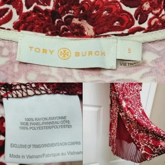 Tory Burch RIA FLORAL-PRINT BOAT-NECK SHEATH DRESS