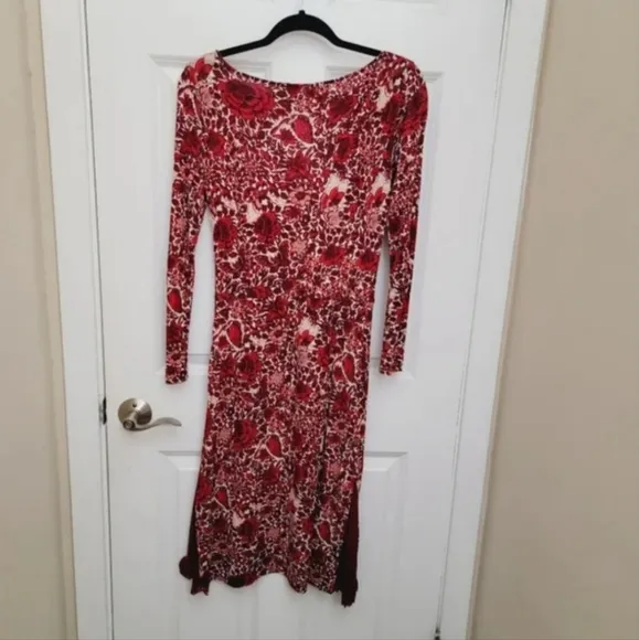 Tory Burch RIA FLORAL-PRINT BOAT-NECK SHEATH DRESS