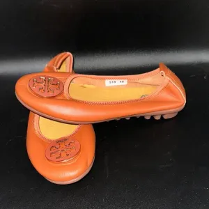 Tory Burch Women's Orange Ballet Flats size 9.5/10