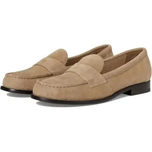 Tory Burch Classic Loafers Women's 9.5 Cammello Suede Slip on Flats Shoes ZPO951