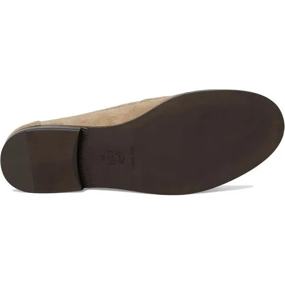 Tory Burch Classic Loafers Women's 9.5 Cammello Suede Slip on Flats Shoes ZPO951