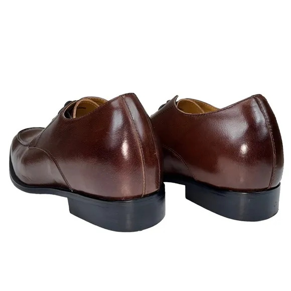 TOTO Invisible 3.4&quot; Height Increasing Elevator Classic Derby Lace‎ Up Shoe Men 7