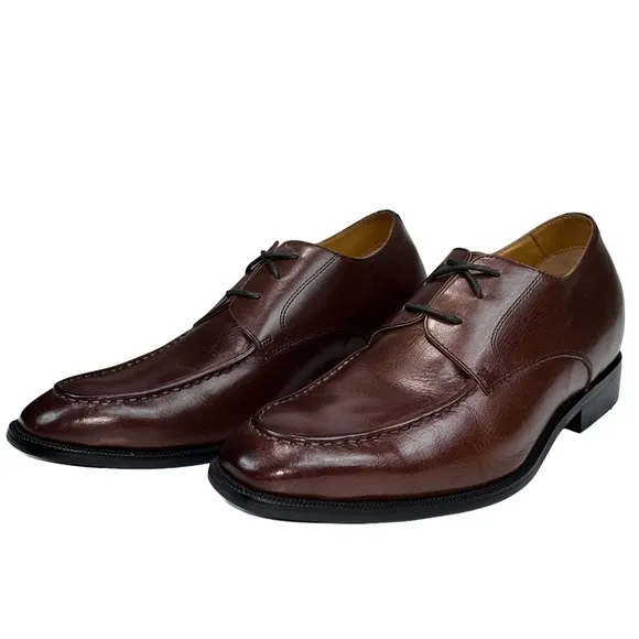 TOTO Invisible 3.4&quot; Height Increasing Elevator Classic Derby Lace‎ Up Shoe Men 7