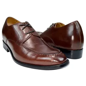 TOTO Invisible 3.4&quot; Height Increasing Elevator Classic Derby Lace‎ Up Shoe Men 7