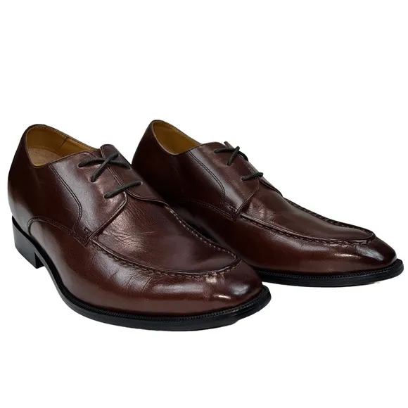 TOTO Invisible 3.4&quot; Height Increasing Elevator Classic Derby Lace‎ Up Shoe Men 7