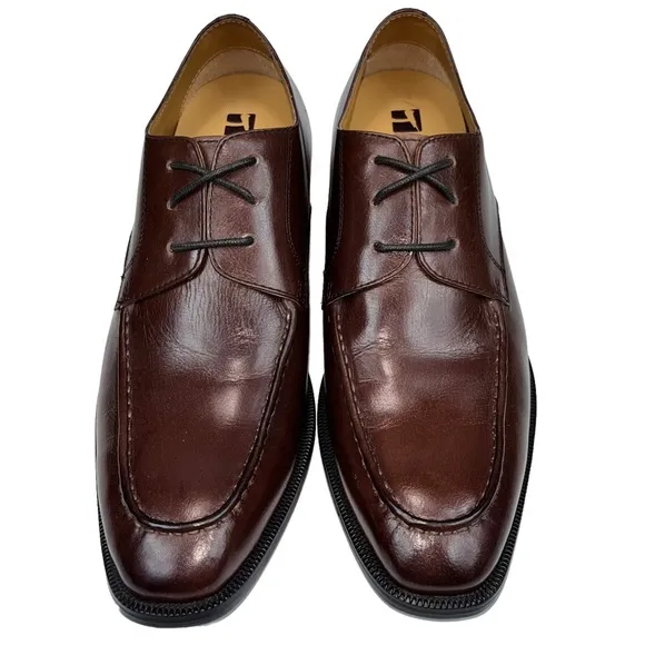 TOTO Invisible 3.4&quot; Height Increasing Elevator Classic Derby Lace‎ Up Shoe Men 7