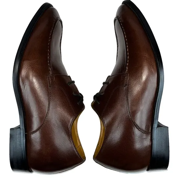 TOTO Invisible 3.4&quot; Height Increasing Elevator Classic Derby Lace‎ Up Shoe Men 7