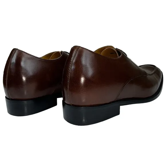 TOTO Invisible 3.4&quot; Height Increasing Elevator Classic Derby Lace‎ Up Shoe Men 7