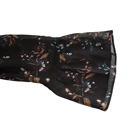 Trendyol Black Flowered Dress‎
