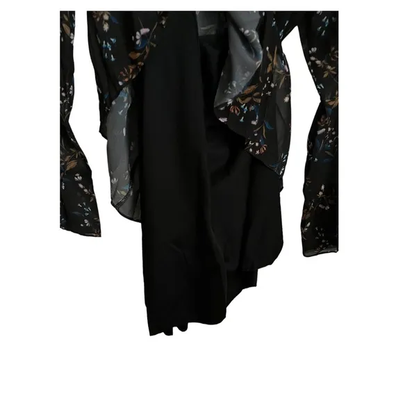 Trendyol Black Flowered Dress‎