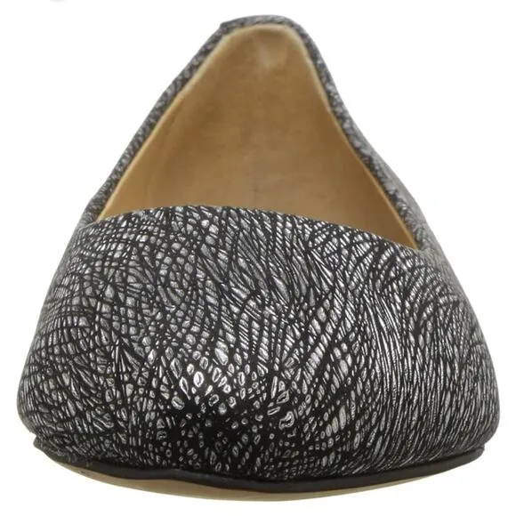 Trotters Women's Estee Ballet Flat, Black/Metallic, Size 7 Womens Slip on Flats
