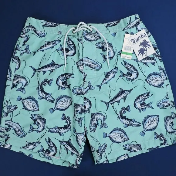 Trunks Surf and Swim Co. Men’s Bathing Suit Fish Large NWT