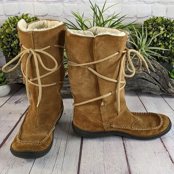 Tsonga Fleece Lined Leather Moc Style Boots