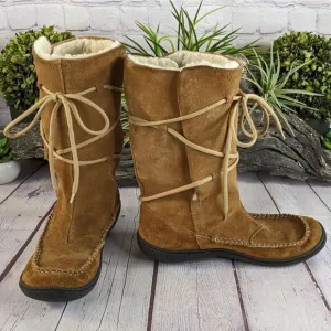 Tsonga Fleece Lined Leather Moc Style Boots